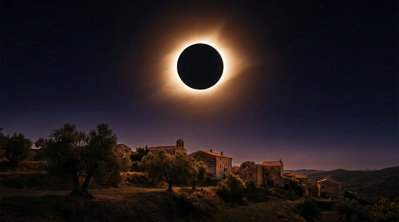 A qué hora es el eclipse del 12 de agosto de 2026 en España