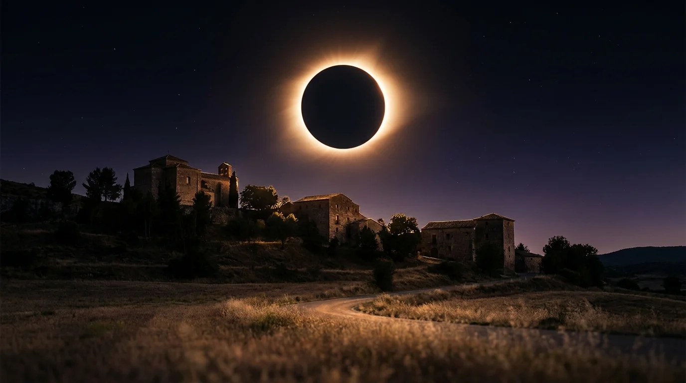 Cuánto dura la totalidad del eclipse de 2026 ciudad por ciudad