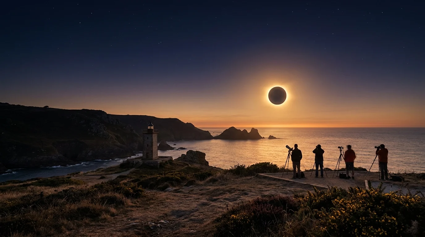 Ver el eclipse total en A Coruña: hora y mejores puntos de la costa