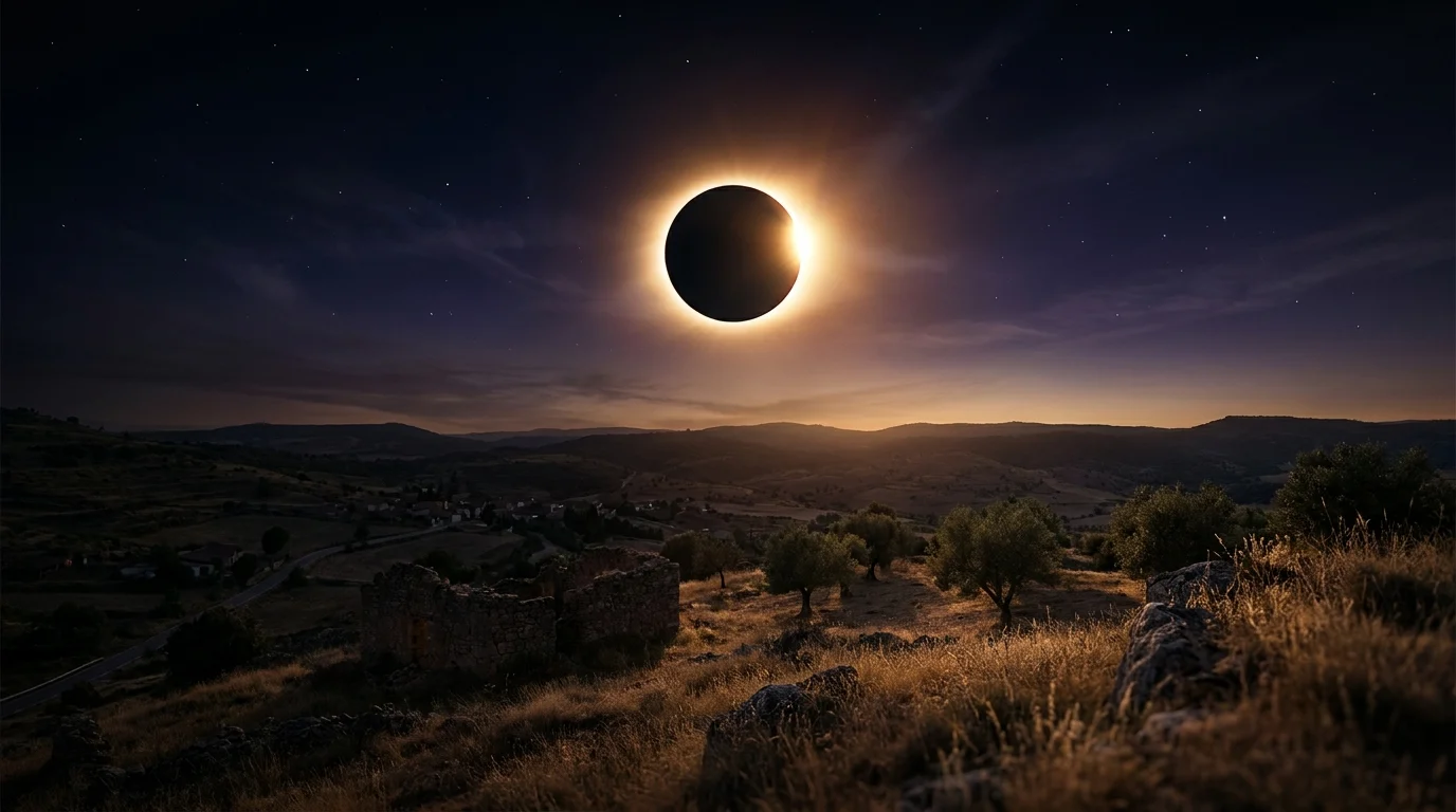 ¿A qué hora hay que llegar al sitio para ver el eclipse 2026?