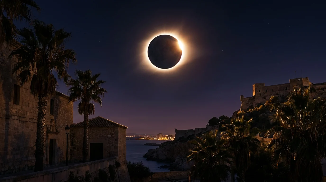El eclipse de 2026 en Alicante: hora y porcentaje de ocultación