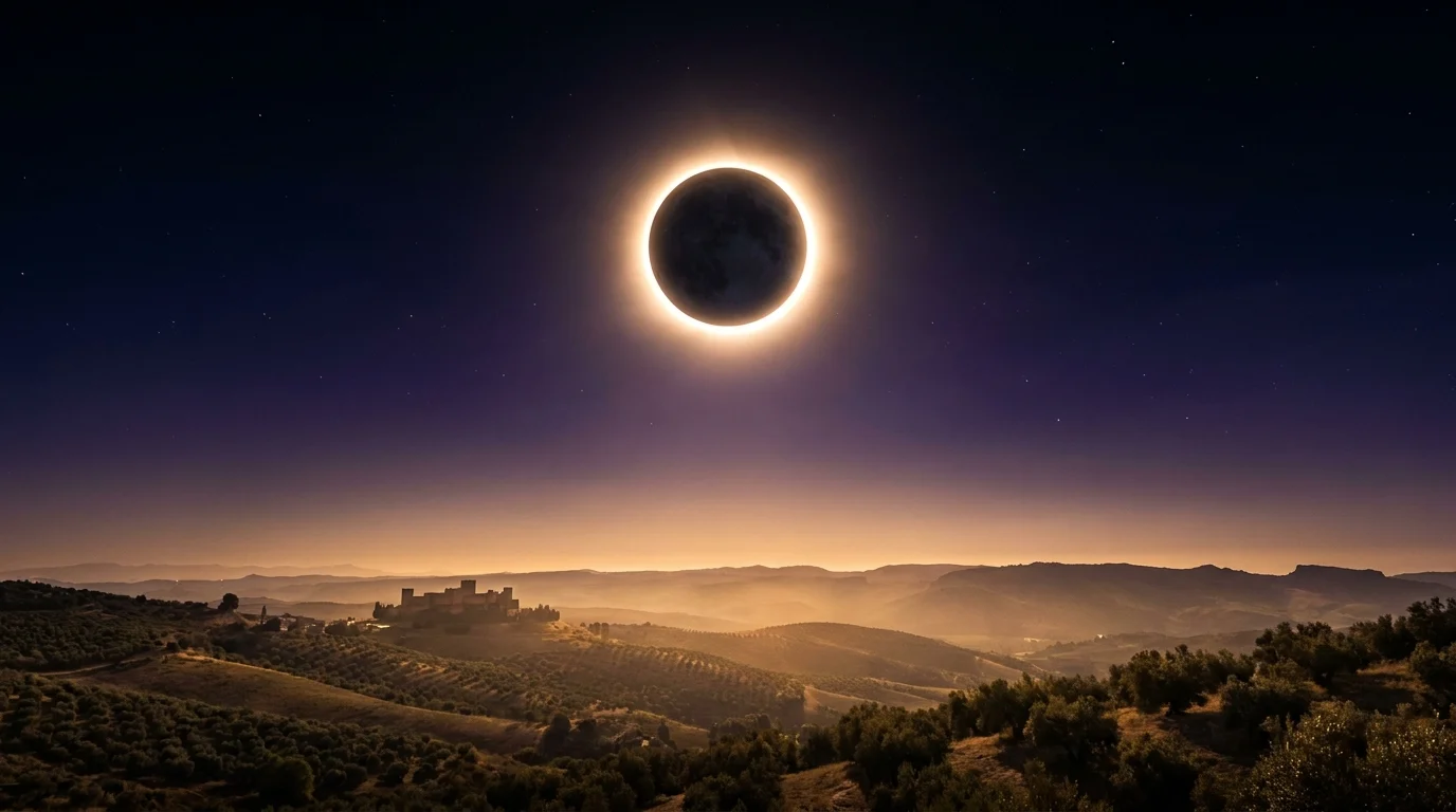 Eclipse del 12 de agosto en Andalucía: cobertura parcial por provincia