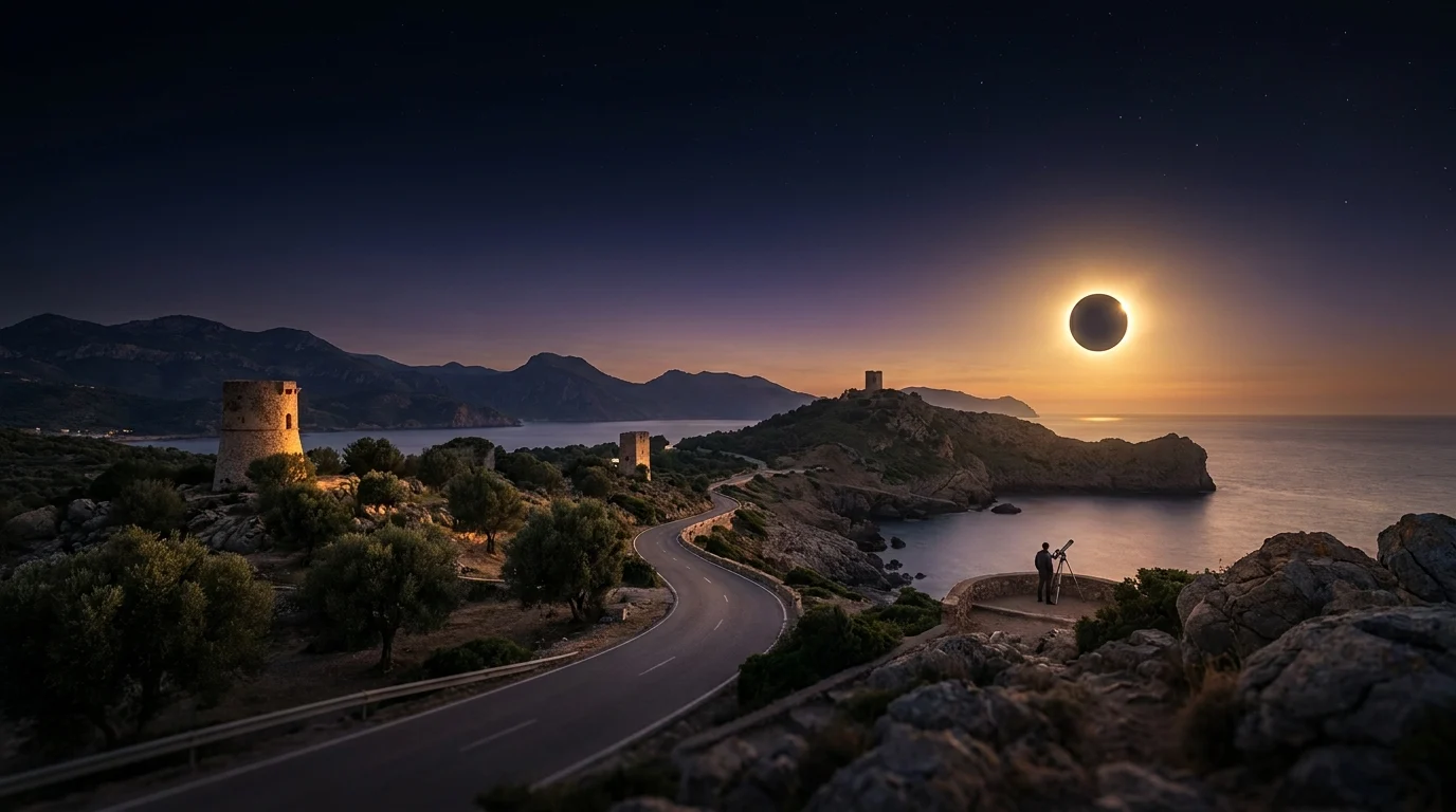 Dónde ver el eclipse total cerca de Barcelona: rutas y tiempos de viaje