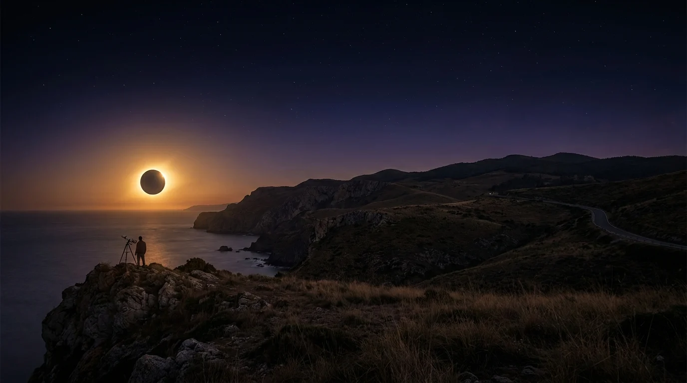 Dónde ver el eclipse total cerca de Bilbao: hacia el sur por unos minutos de totalidad
