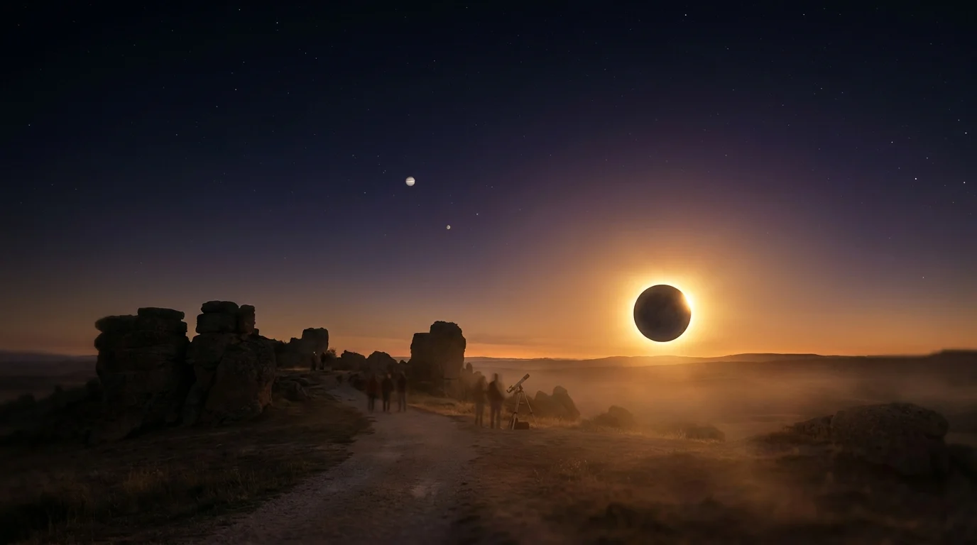 Dónde ver el eclipse total cerca de Madrid: rutas a la franja de totalidad
