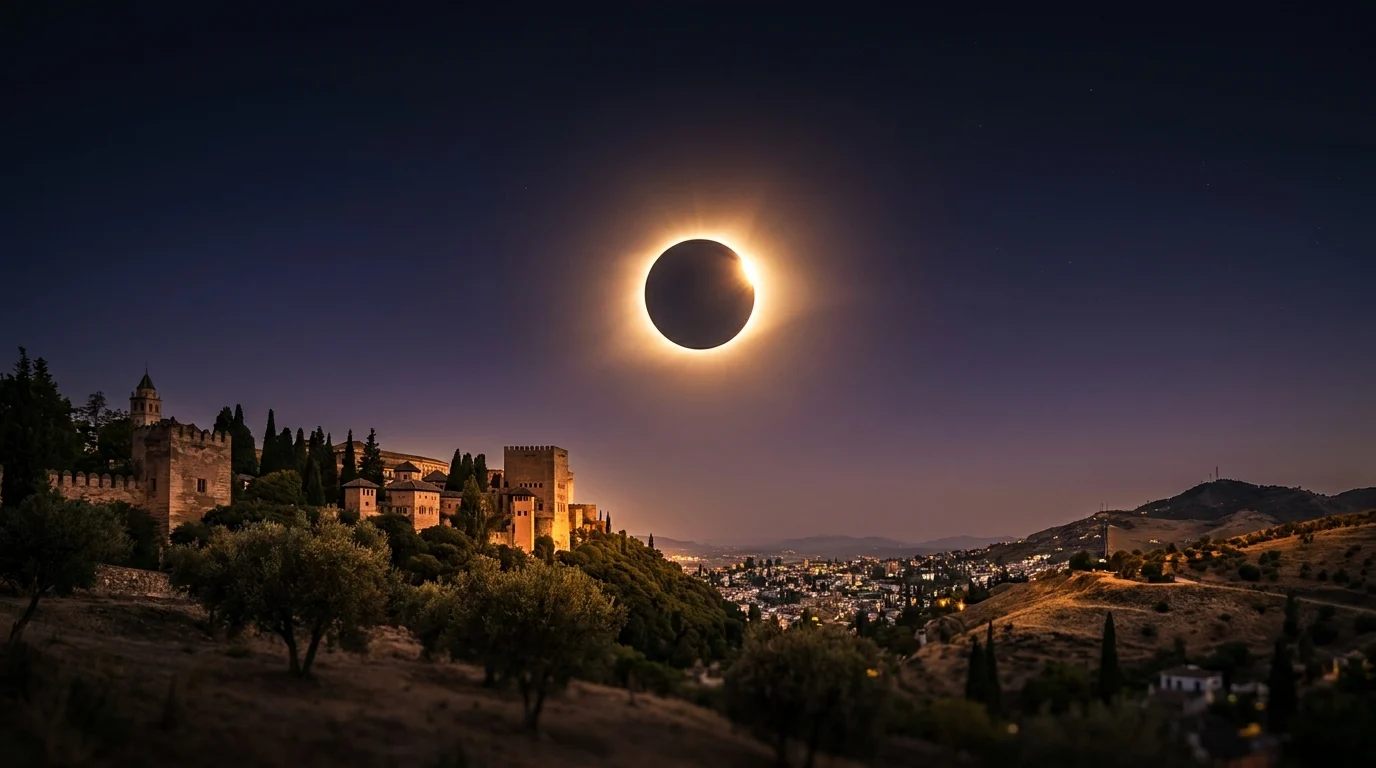 El eclipse de 2026 en Granada: a qué hora y cómo verlo seguro
