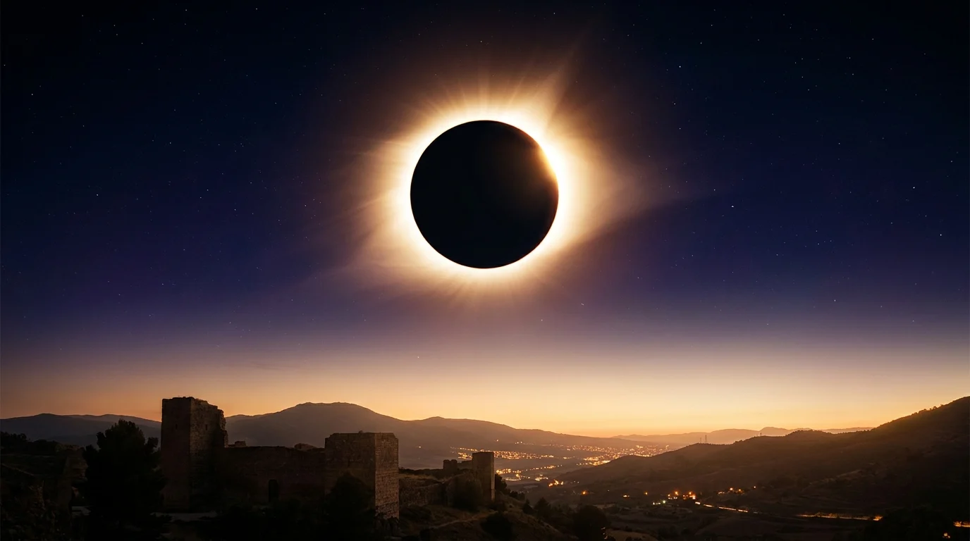 ¿Se verá el eclipse de 2026 en Madrid? Hora y por qué será parcial al 99,9%