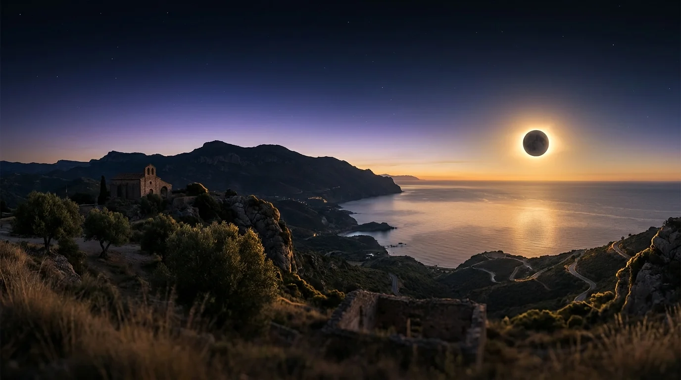 El mejor lugar de España para ver el eclipse total de 2026