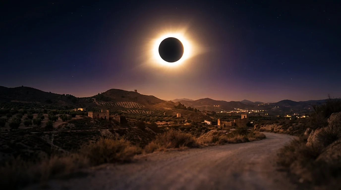 El eclipse de 2026 en Murcia: a qué hora y cuánto se verá