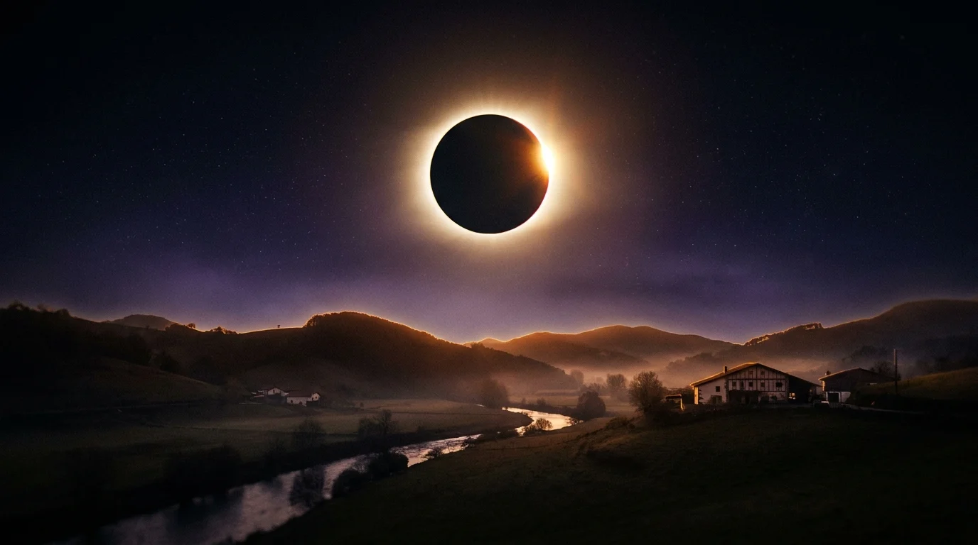 Eclipse total 2026 en el País Vasco: Bilbao y dónde se verá completo
