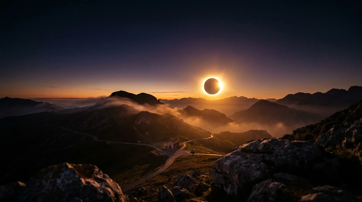 Eclipse 2026 desde los Picos de Europa: Covadonga y miradores de altura