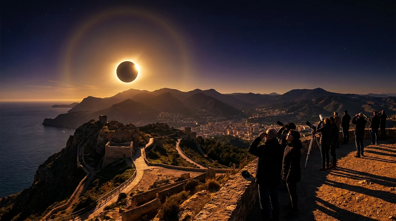 Ver el eclipse en Vitoria-Gasteiz: hora exacta y qué esperar