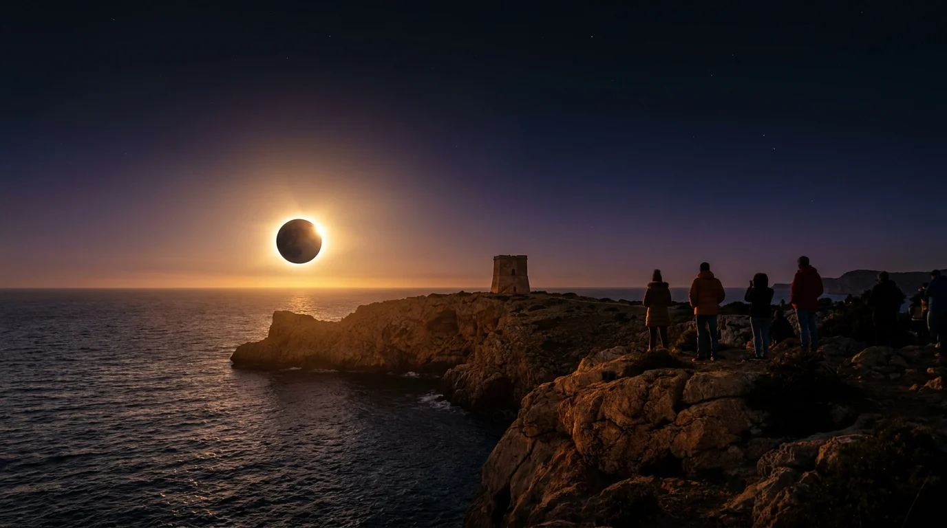 Ver el eclipse en Mallorca: la mejor totalidad junto al mar