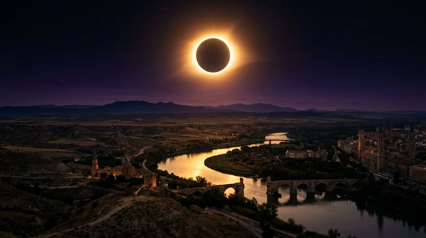 Ver el eclipse en Zaragoza y el valle del Ebro