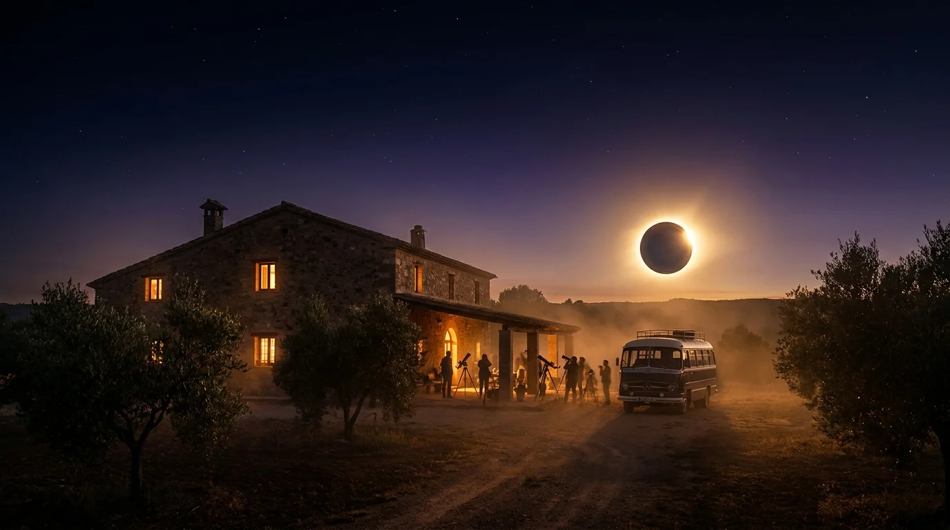 Viajes organizados para ver el eclipse 2026: tours con astrónomos